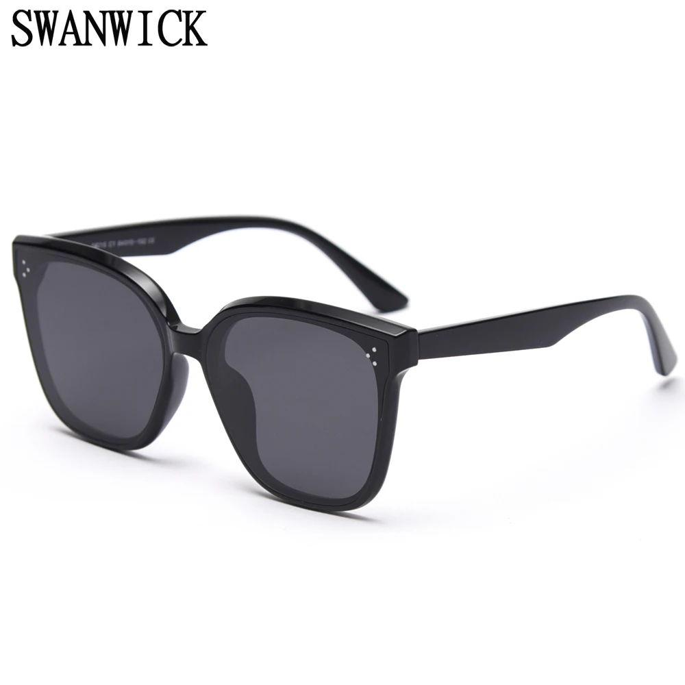 

Очки солнцезащитные Swanwick мужские/женские поляризационные, квадратные большие модные стильные солнечные очки с заклепками для вождения, цв...