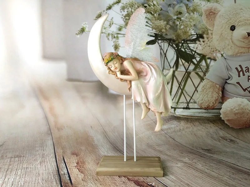 

European flower fairy beauty angel ornaments resin home accessories creative girl children's Birthday wedding gift