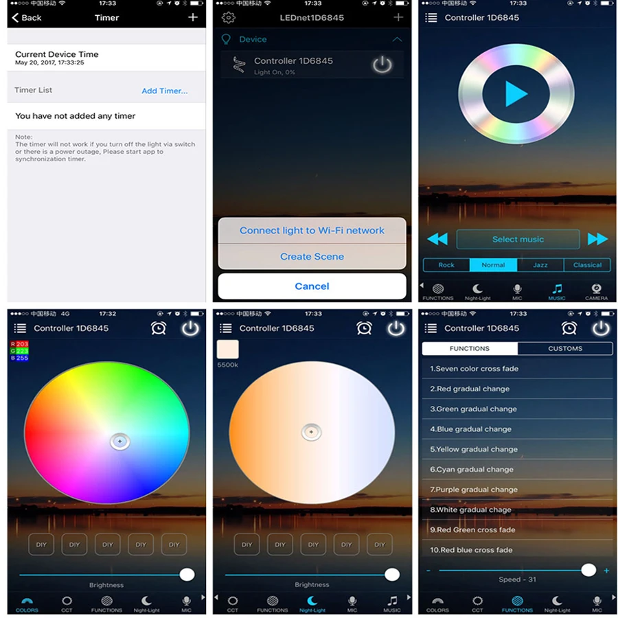 Водонепроницаемая светодиодная ленсветильник RGB с Wi-Fi 12 В 2835 5 м | Освещение