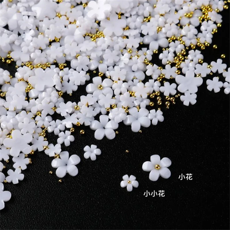 

new creative resin flower nail beads connectors for diy phone case manicure decorate nails jewelry accessories material