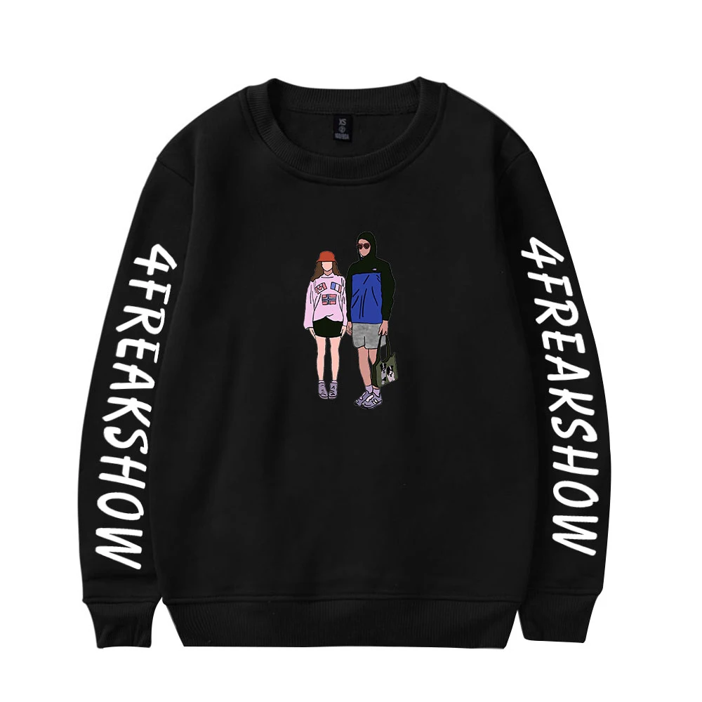 

2021 New 4freakshow 2D Print O-Neck Sweatshirt Harajuku Round Collar