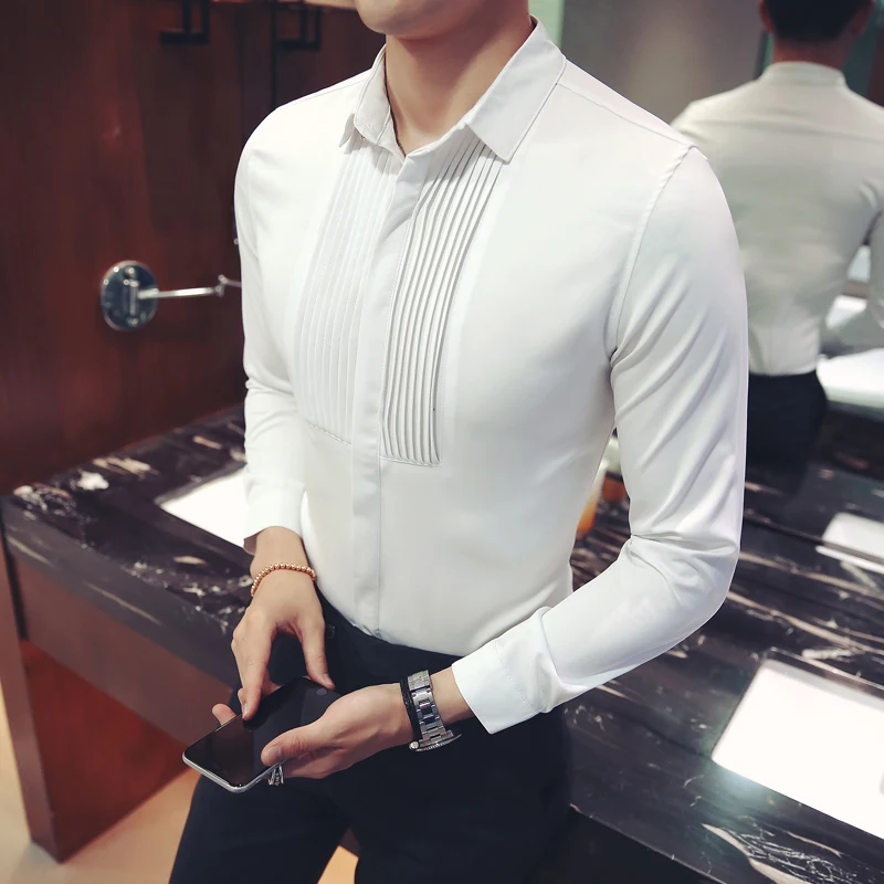 2019 брендовая одежда модные мужские осенние высококачественные рубашки из