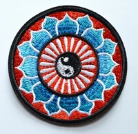 hot yin yang tao taoism peace trance boho hippie yoga applique iron on patch %e2%89%88 7 7 cm