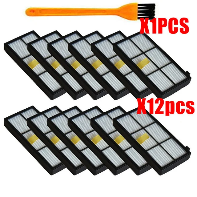 iR800-17 HEPA Filters Brushes Replacement Parts Kit For iRobot Roomba 980 990 900 896 886 870 865 866 800 vacuum Cleaner Accessories Kit - Цвет: iR800-17