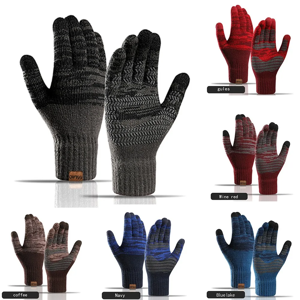 

Winter Outdoor Winter GlovesCycling Gloves Motorcycle GlovesWindproof Touch Screen Warm Knitted Gloves Cold-proof Gloves
