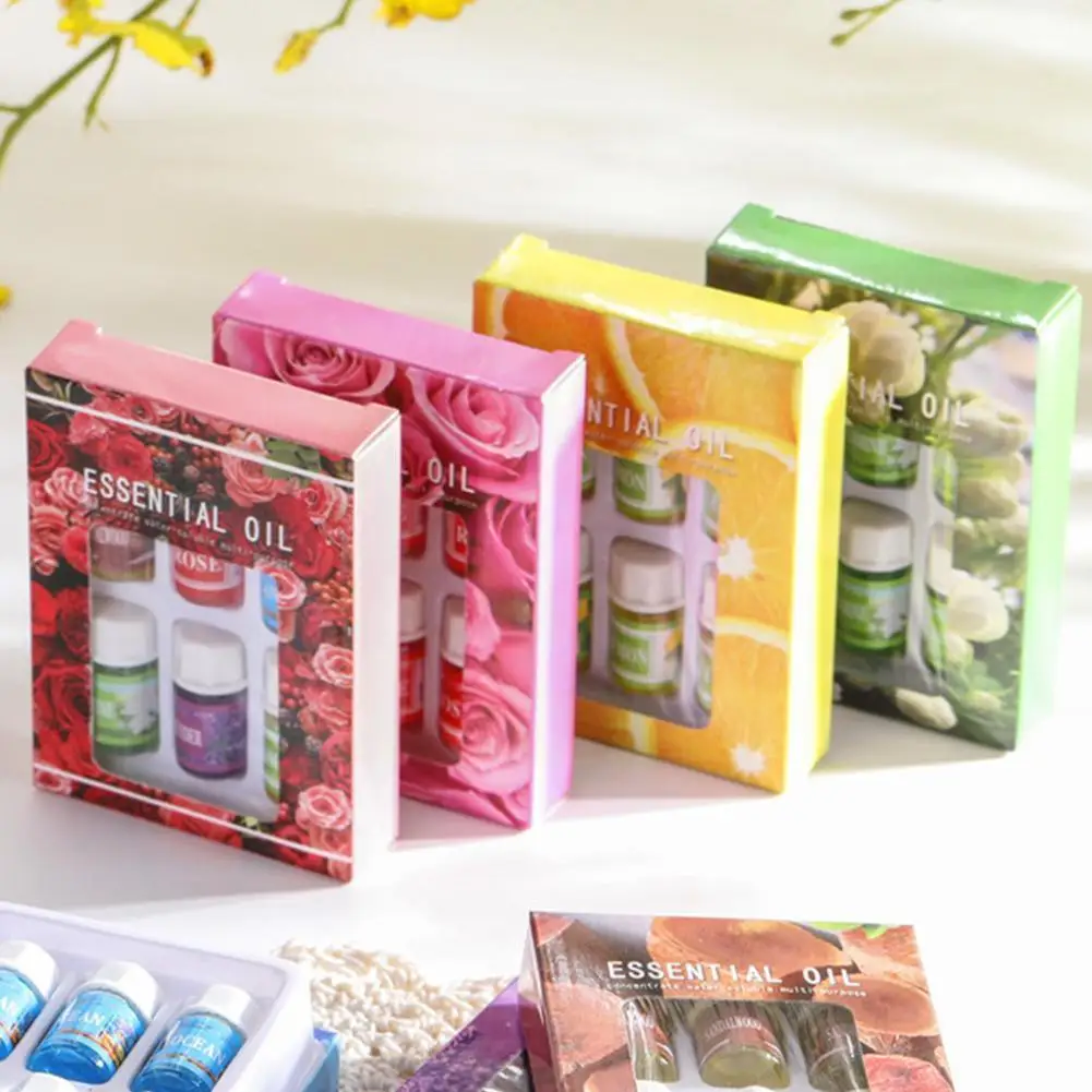 

6 3ml Aromatherapy Massage Essential Oil Water-soluble Lemon Multi-purpose Liquid Oil Aroma Massage Essential Aroma Rose S2W3