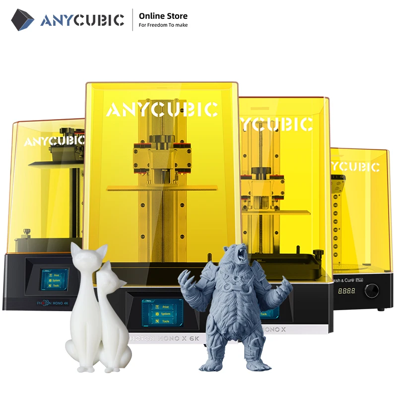 

ANYCUBIC Photon Mono/Mono X/Mono X 6K 3D Printer UV Resin Printing Wash&Cure Machine 2-in-1 SLA/LCD 3d Printers impresora 3d