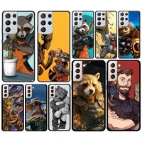 mavel guardians of the galaxy for samsung galaxy s21 s20 fe ultra lite s10 s9 s8 s7 s6 edge plus silicone soft black phone case