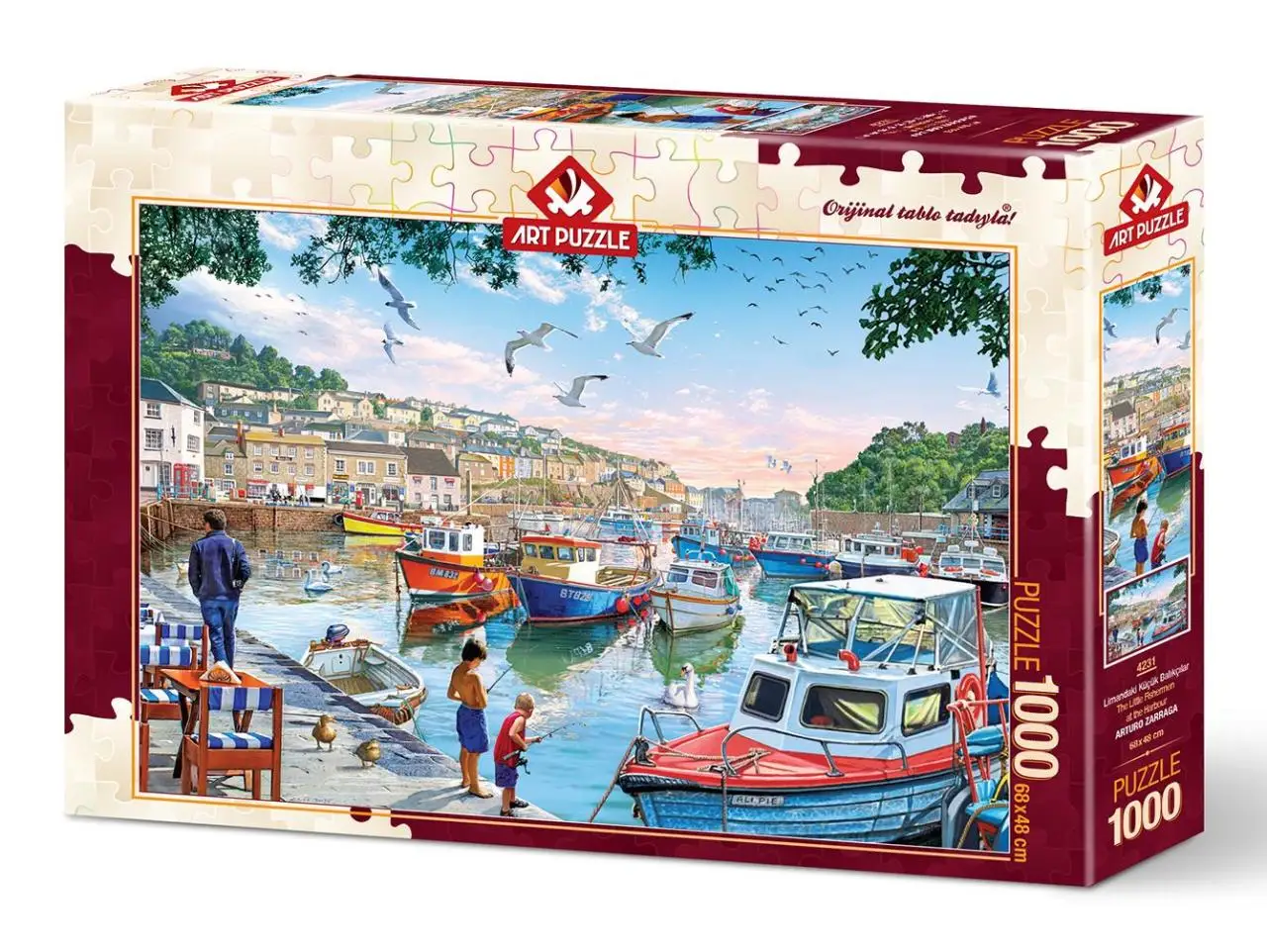 

Art Puzzle Port Small Fishermen 1000 Piece Jigsaw Puzzle
