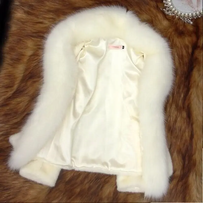 Женские меховые пальто, новинка, белое, черное меховое пальто, женское меховое пальто средней длины, короткое пальто, приталенная одежда, же... от AliExpress WW
