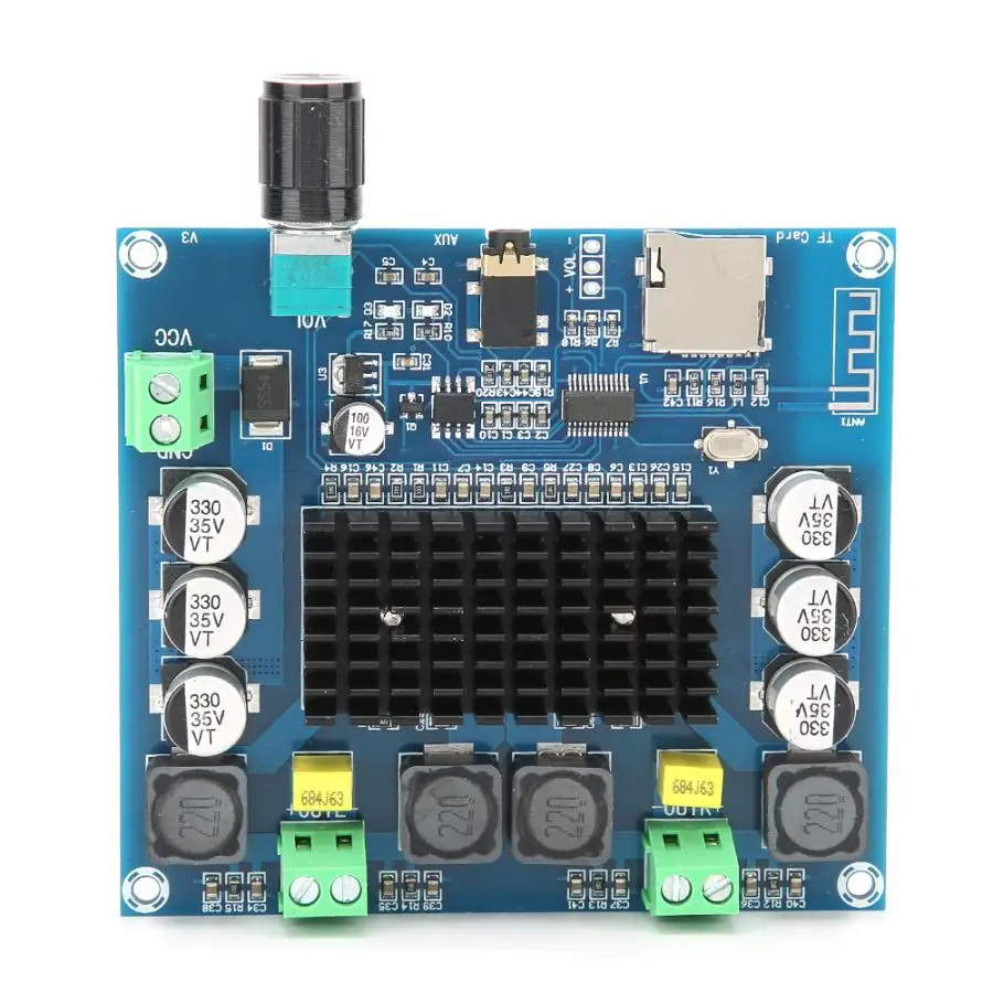 Микрофонный усилитель A105 TDA7498 100Wx2 цифровой Bluetooth Регулируемый громкость аудио