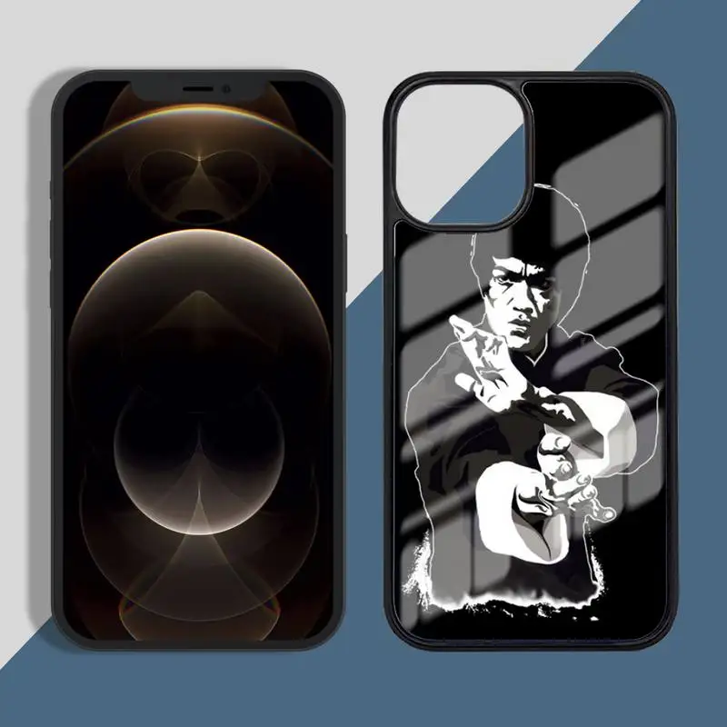 

Bruce Lee Phone Case PC for iPhone 11 12 pro XS MAX 8 7 6 6S Plus X 5S SE 2020 XR