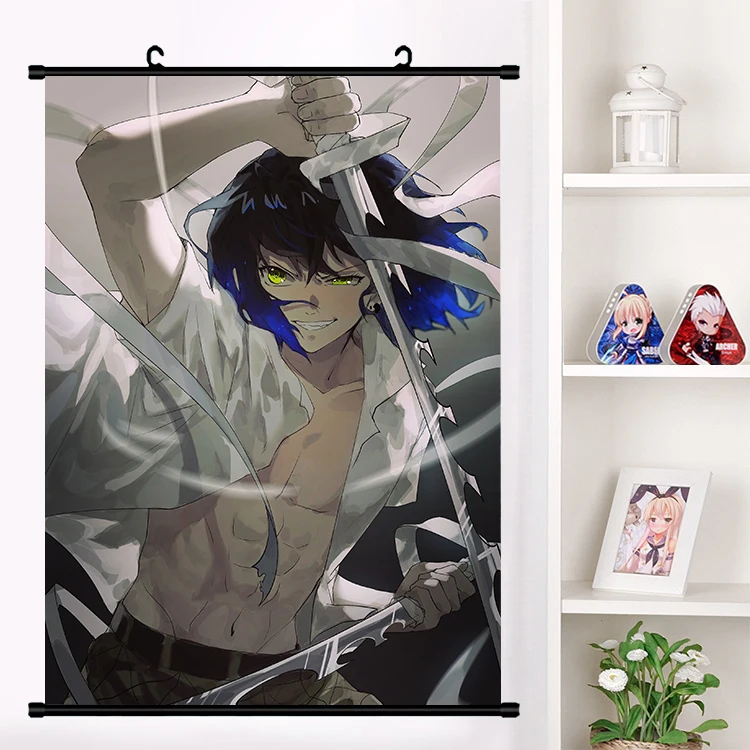 G Аниме Demon Slayer: Kimetsu no Yaiba Hashibira Kochou Shinobu Kanroji Kamado настенный плакат с прокручиванием домашний декор - Цвет: G