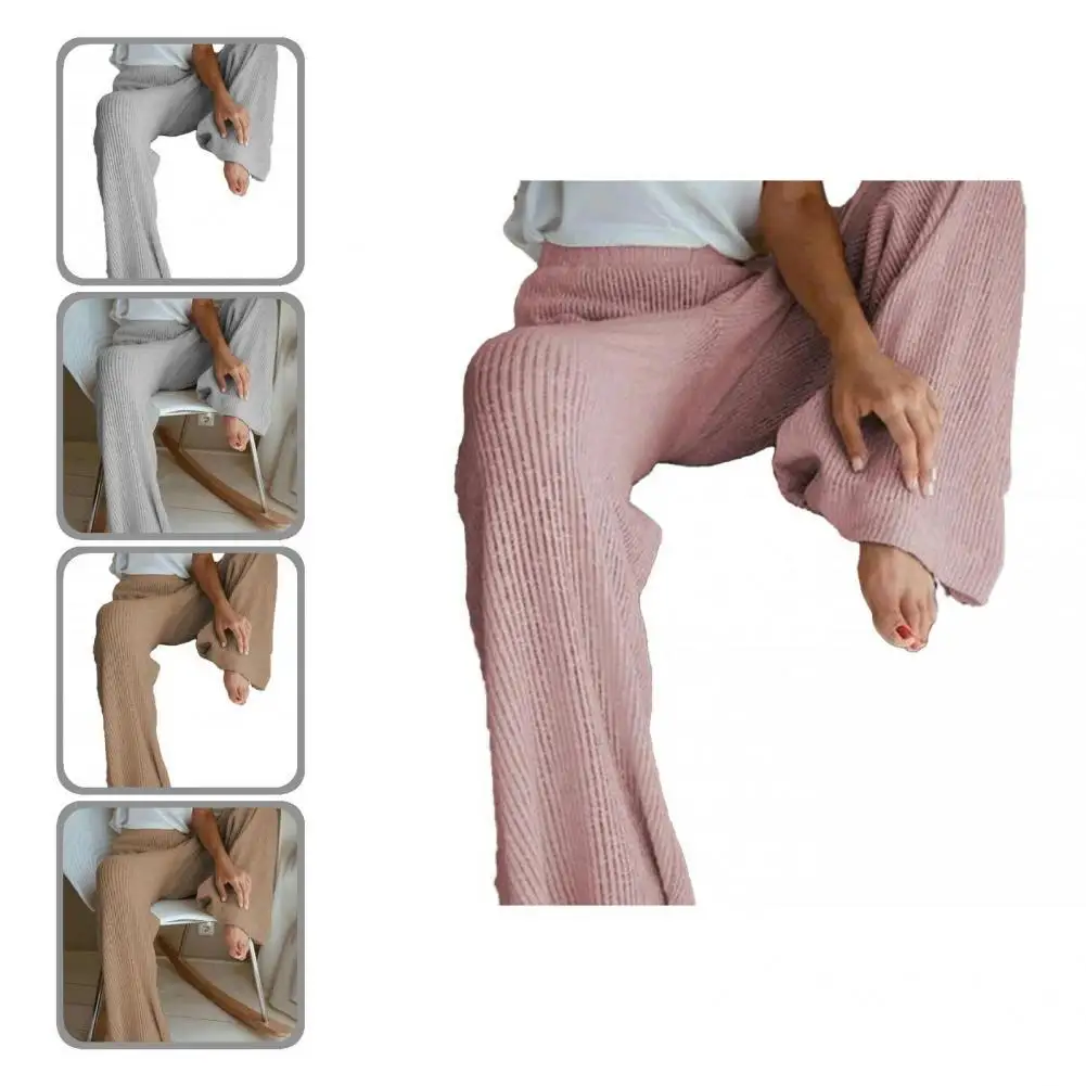 

Универсальные дышащие однотонные свободные длинные брюки для повседневной носки