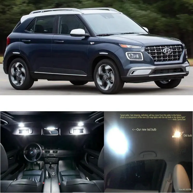 Светодиодные внутренние фары для Hyundai Venue 2020 12 шт. светодиодные автомобилей