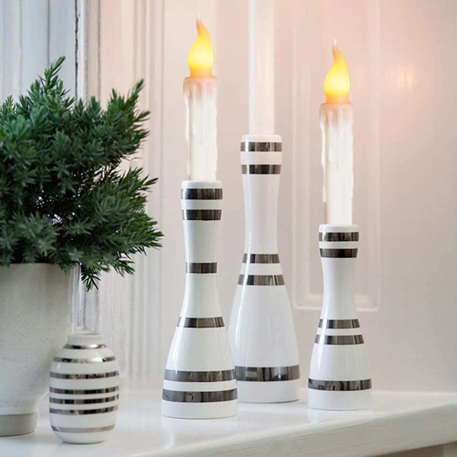 1/6pcs LED Electronic Candles Flameless Lights Battery Operated Simulation Tears Remote Control Candlelight Home Decor |