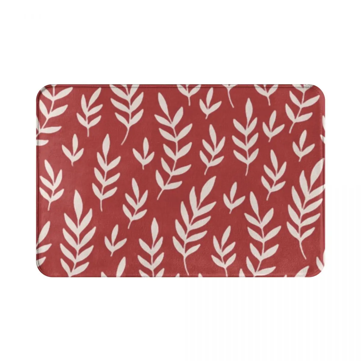 

Beige Leaves Pattern Doormat Rug carpet Mat Footpad Polyester Anti-slip Absorbent Mat Corridor Kitchen Bedroom balcony toilet