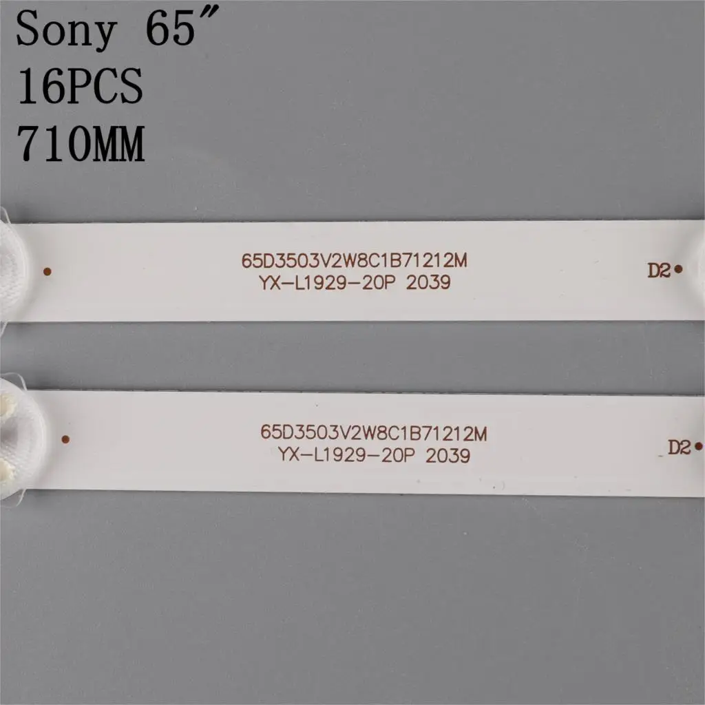 led backlight for sony 65inch TV KDL-65W850 650TV02 V3 CX-65S03E01-2B762-0A-565-3850 CX-65S03E01-2B753-0-A-5CN-3182-V 8 lamps