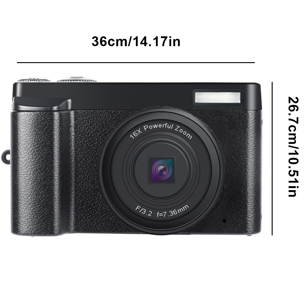 

Vlog 1080P Full HD Digital Video Mini Camera 24MP 16X Digital Zoom WiFi Face Detection Anti-Shake Professional HD Camera