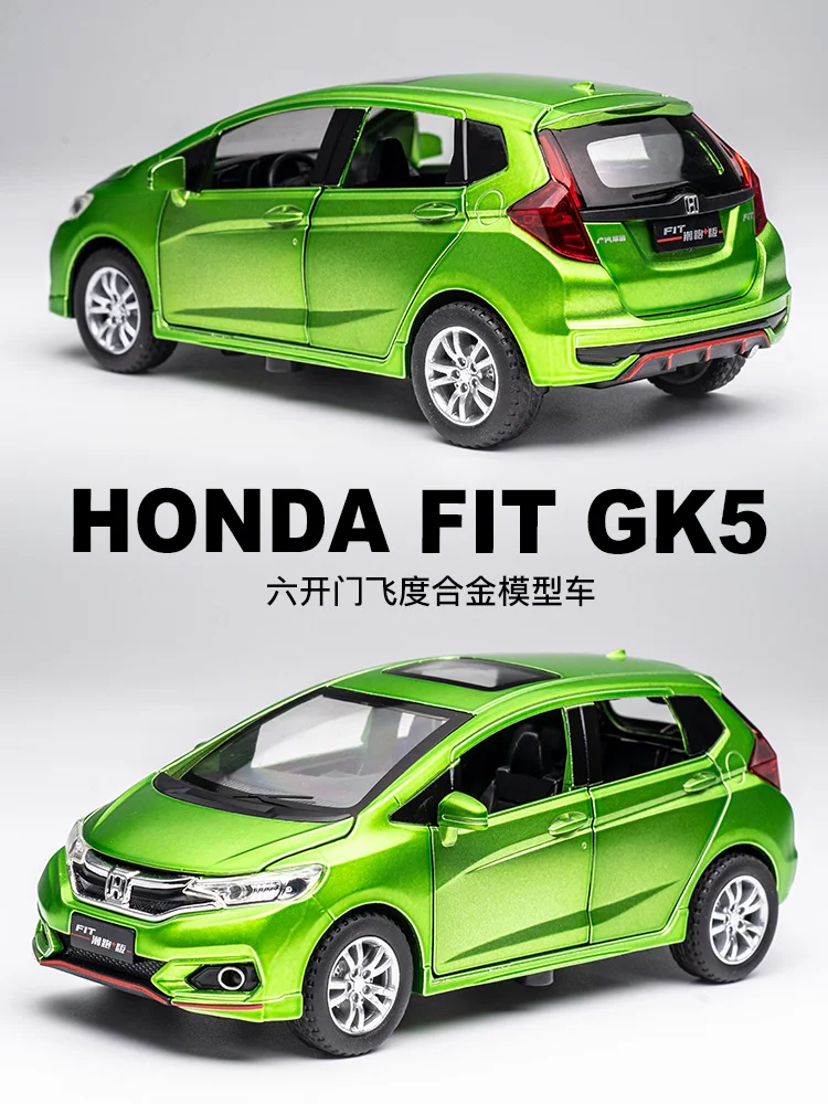 1:32 игрушечный автомобиль Honda Fit Металлический Игрушечный Автомобиль из сплава