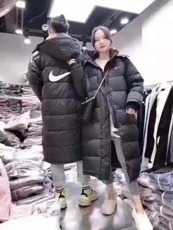 Коллекция 2019 года пуховики платье для влюбленных длинное пальто девочек