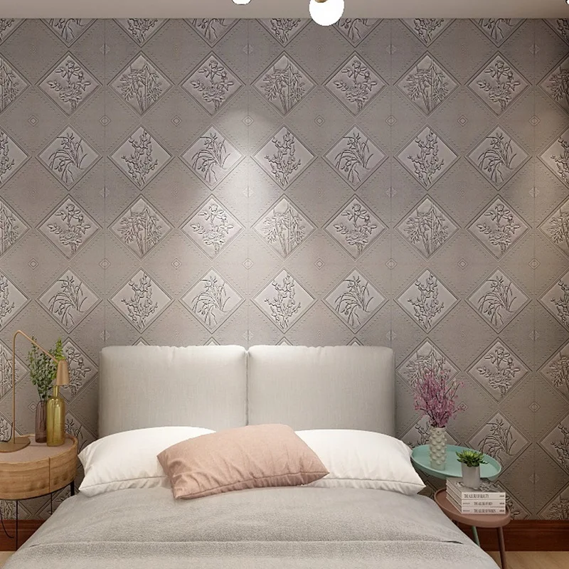 Пилинг и палка 3D стеновые панели клей пена настенные бумажные наклейки для ТВ