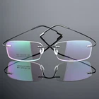 2022 Модные мужские и женские ультралегкие титановые прямоугольные полимерные очки для чтения без оправы очки для здоровья аксессуары для очков