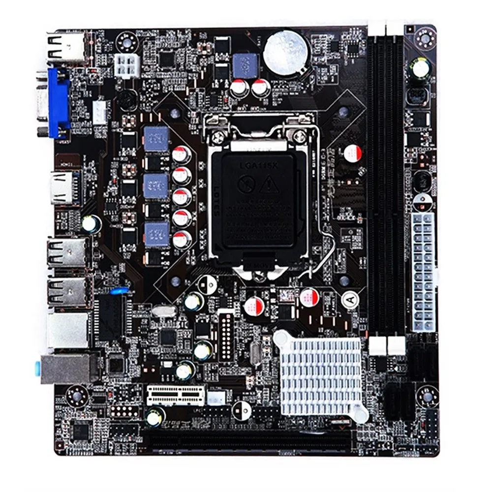 Новейший процессор Intel H61 разъем LGA 1155 Материнская плата mикро ATX 16 Гб 2 DDR3 1600 1333 1066 для Ксеон i3 i5 i7 LGA1155 CPiU материнская плата