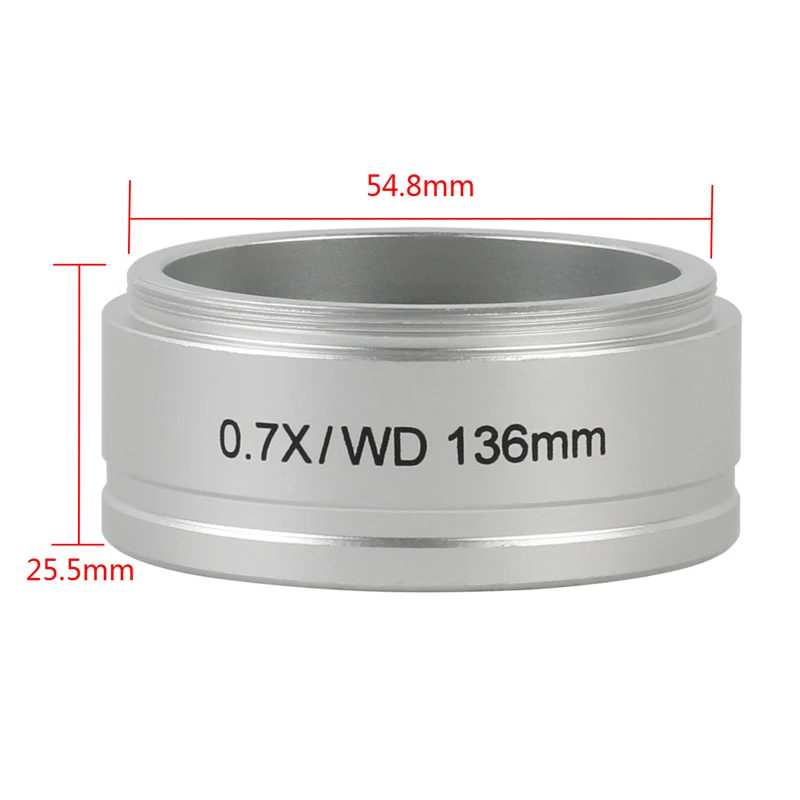 Тринокулярный стереомикроскоп WD 0.5X 0.7X 2.0X Вспомогательный объектив для Nikon SMZ645