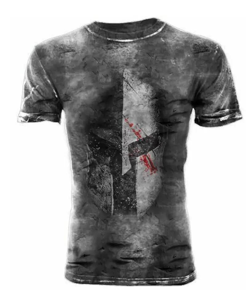

2021 new men's personality mask T-shirt dirty street style round neck short sleeve quick-drying sports casual T-shirt clothing