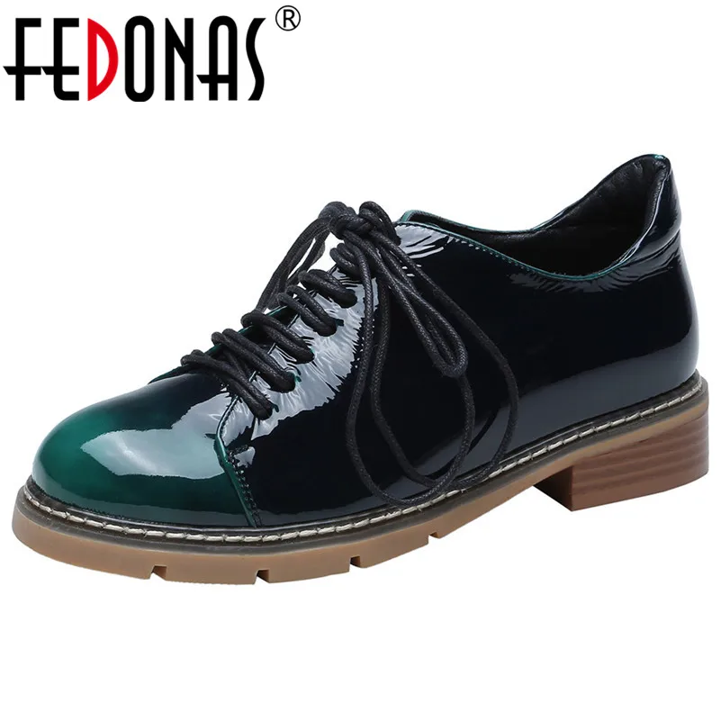 FEDONAS/классические женские туфли лодочки с круглым носком Новинка Качественная