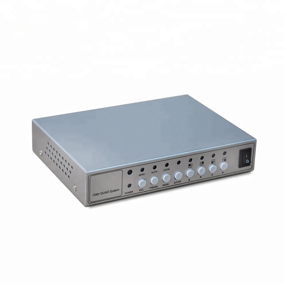 4 канальный цветной цифровой сплиттер TEXOSA для видеонаблюдения четырехъядерный