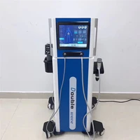 physiotherapy shockwave pneumatic electromagnetic shock wave therapy double channels machine for pain relief