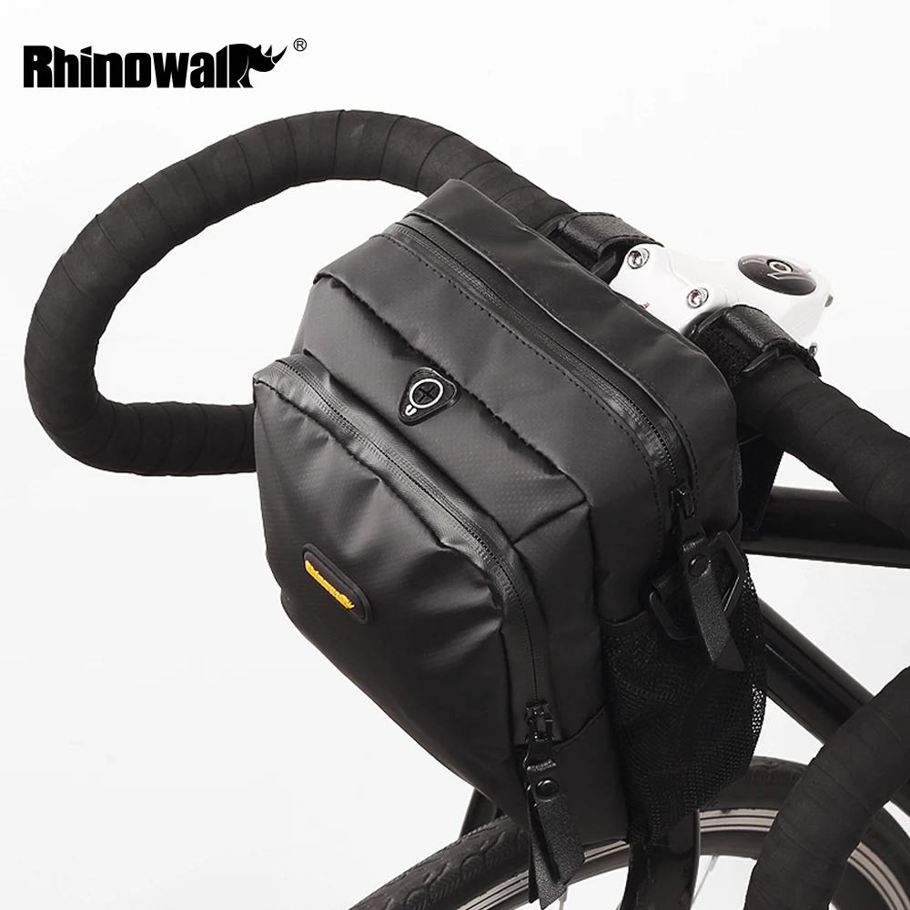 Фото Сумка на руль велосипеда RHINOWALK для горного водонепроницаемая с чехлом от