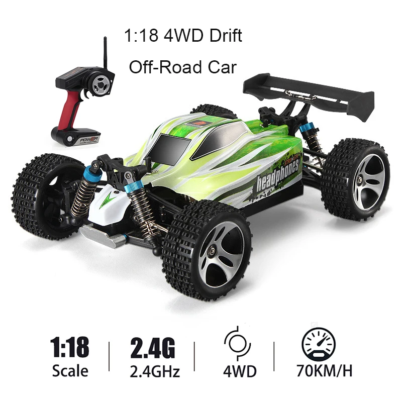 1:18 2 4G 4WD RC автомобиль 70 км/ч обновленная версия Радиоуправляемый грузовик багги