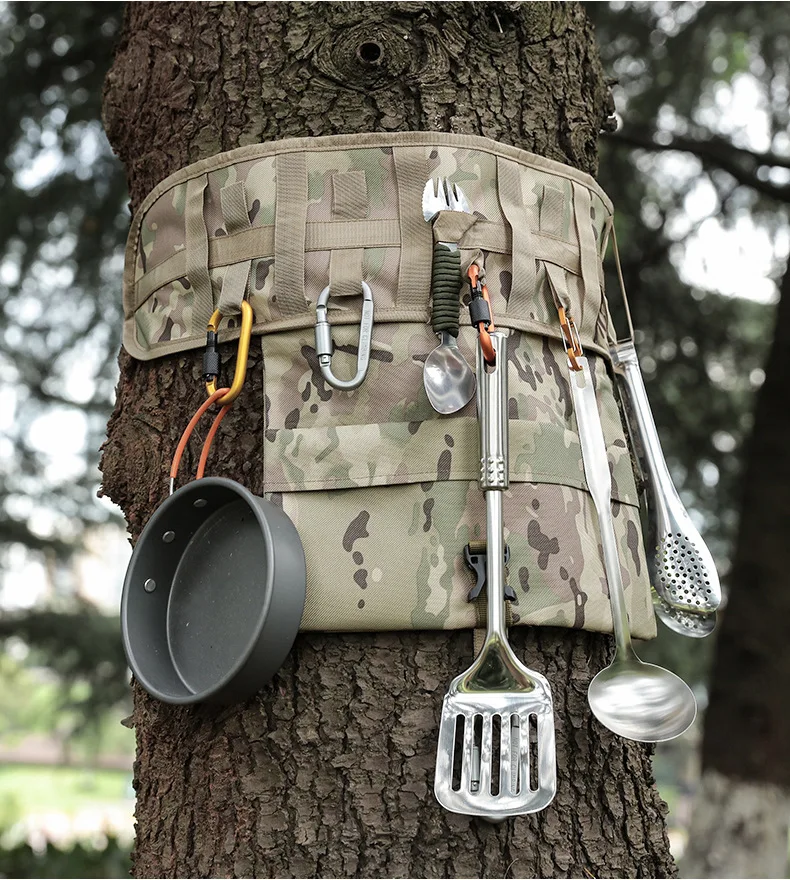 

Outdoor camping portable tools hanging bag tableware storage bag