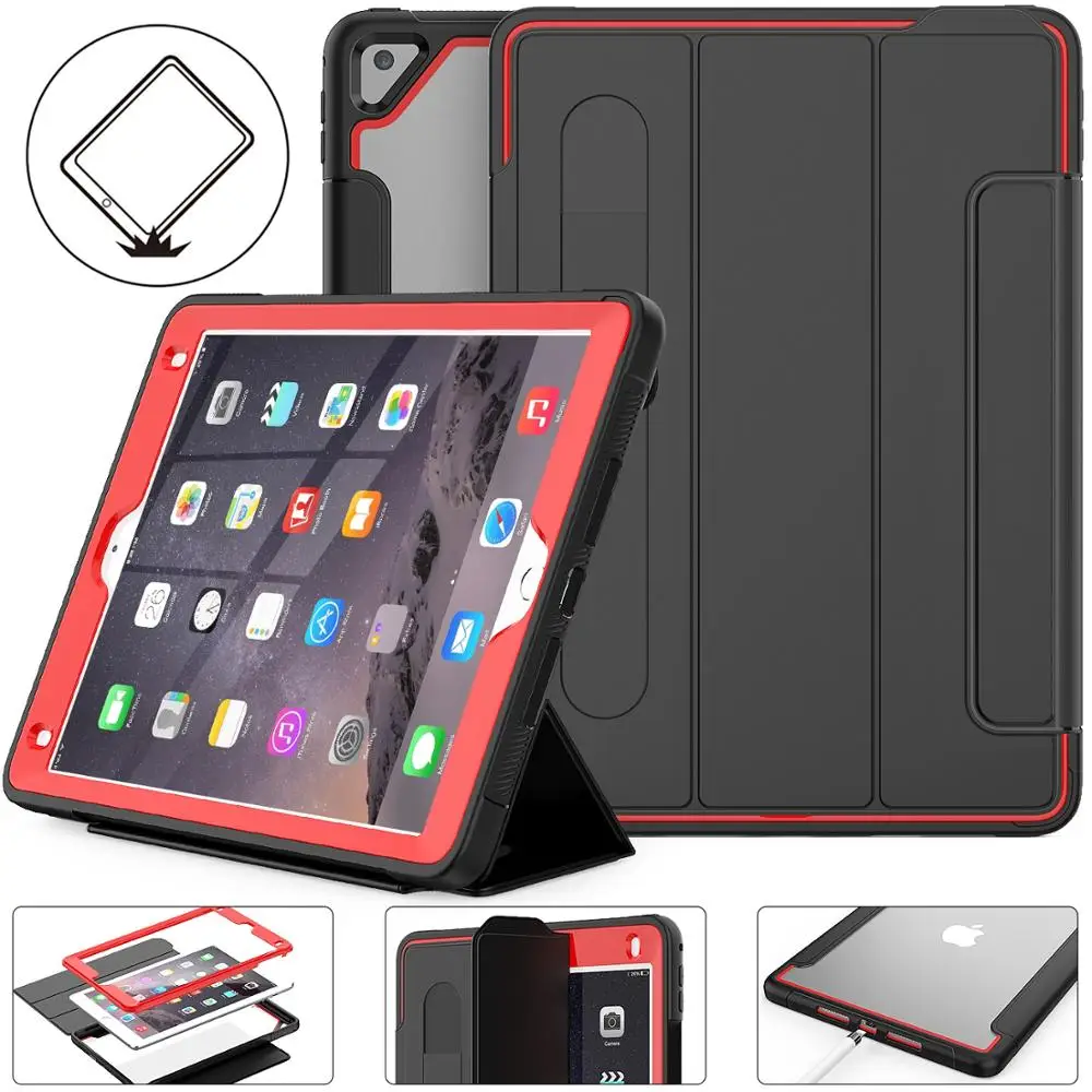 

Transparent Case for IPad 9.7 2017 2018 6th 5th Case Smart Tri-fold Cover for IPad 10.2 7th Air 2 Mini 4/5 Auto Awake&sleep