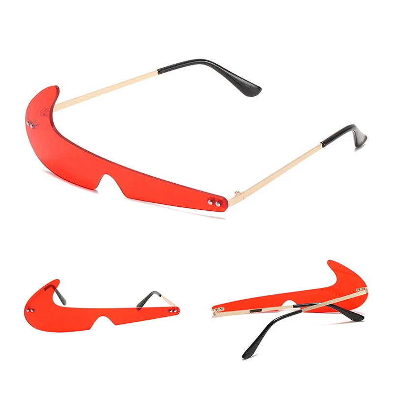 

Модные очки, уникальные цельные женские солнцезащитные очки, Винтажные Солнцезащитные очки с прозрачными линзами для океана, солнцезащитн...