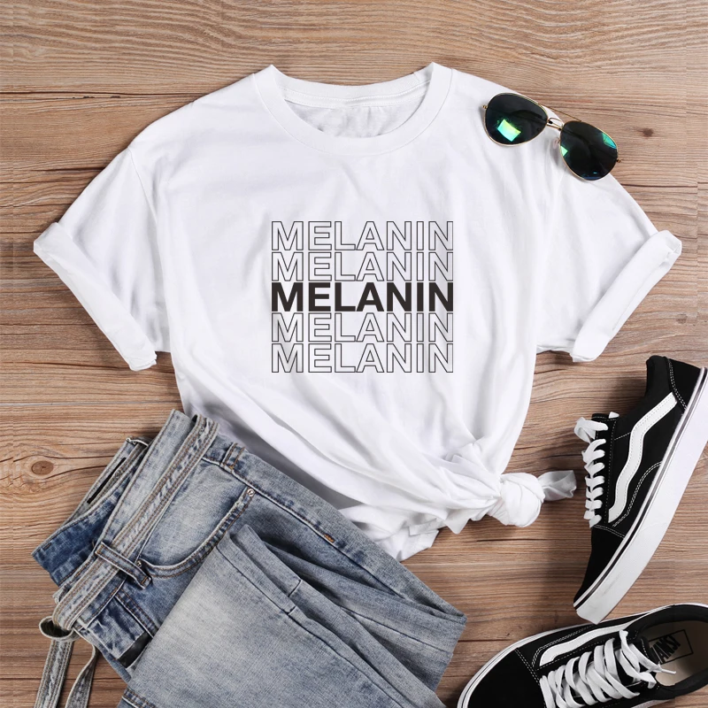 ONSEME Melanin футболка с капельками футболки для женщин черная волшебная футболка для девочек женская уличная Эстетическая футболка Топы Прямая