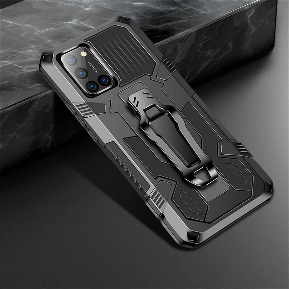 

Shockproof Armor Case For Samsung Galaxy A71 A51 A31 A41 M10 M30 M31 S M11 M21 M51 S20 FE Plus Note 20 Ultra Hybrid Stand Cover