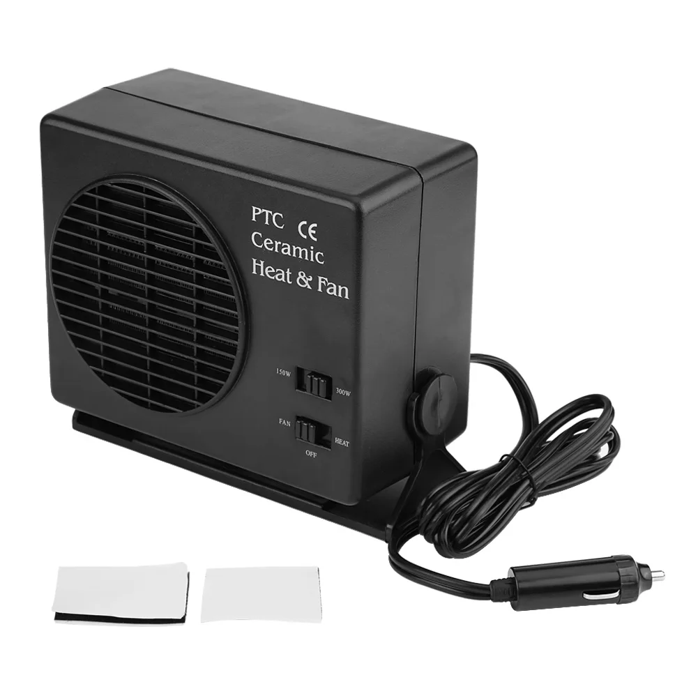 

300W Car Portable Heating Cooling Heater Fan Defroster Demister Universal With Fan And Heater Switch Humanized Design