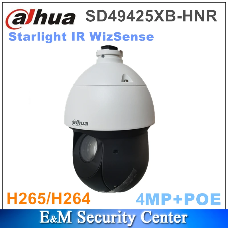 Оригинальная камера Dahua 4 МП SD49425XB HNR PoE 25x Starlight IR IP66 WizSense Network PTZ|camera ip66|ptz cameranetwork camera