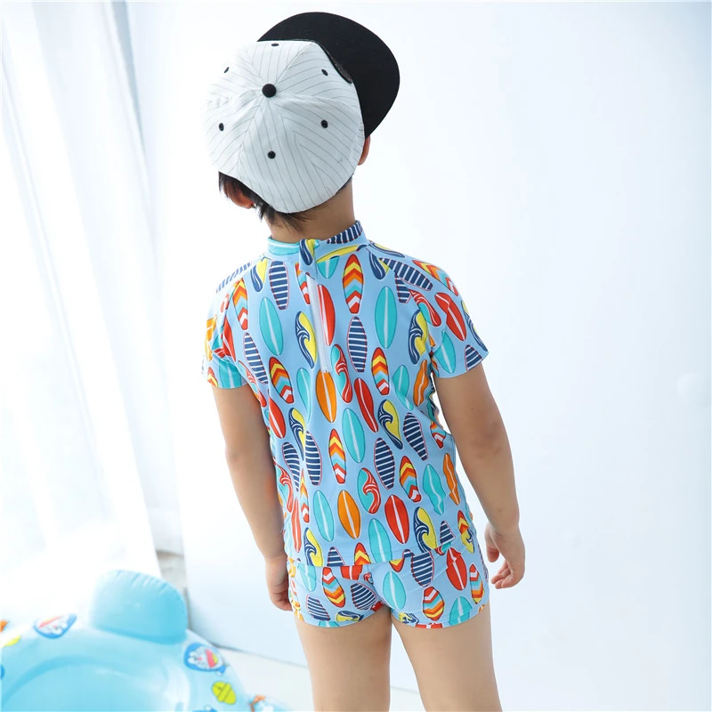 Одежда для мальчиков футболка с короткими рукавами спортивный топ из двух