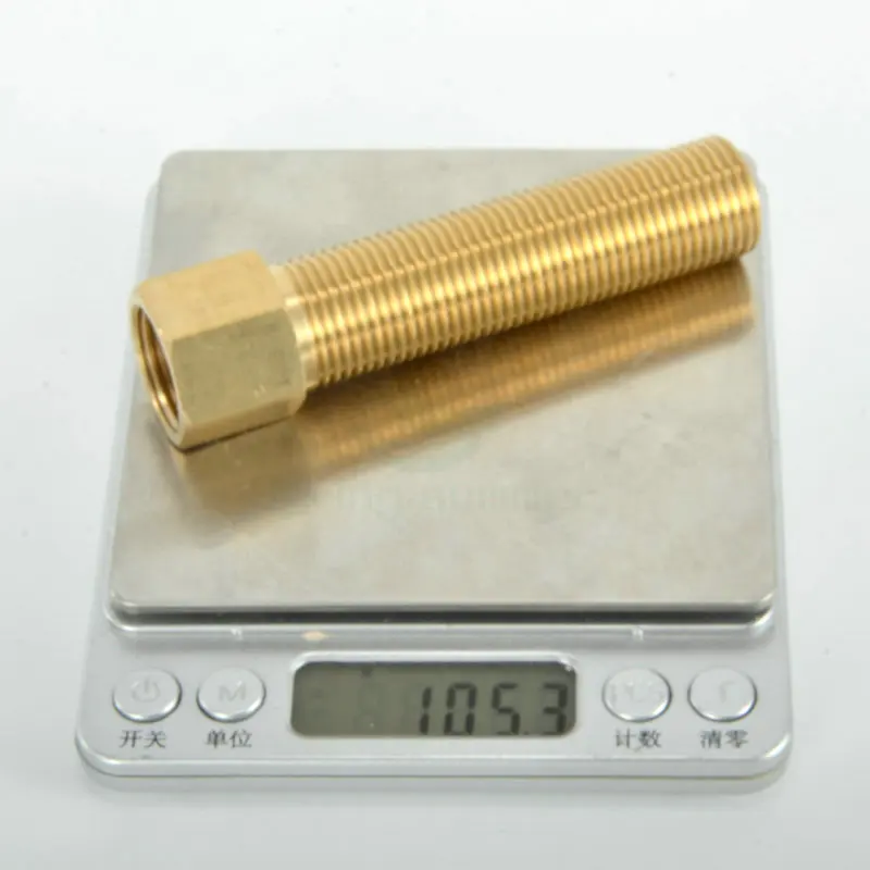 1/2 &quotDN15 удлиненный медный материал Мужской Двойной Соединительный патрубок для