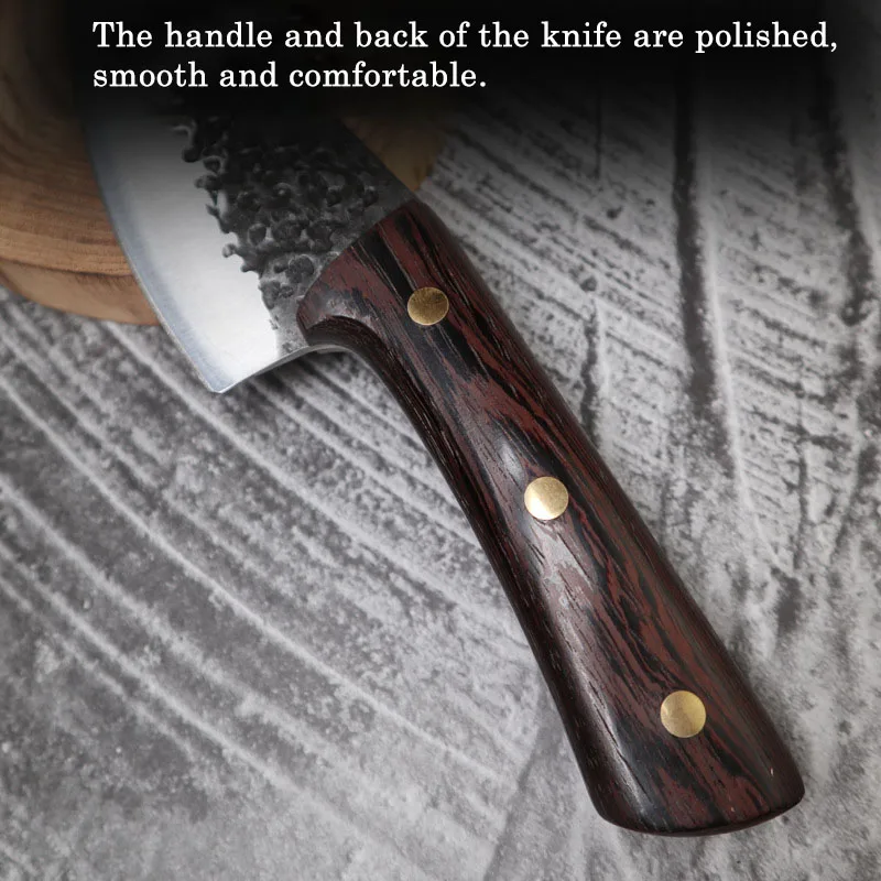 

Newest 6 Inch Handmade Viking Barbecue Knives High Carbon Steel Hunting Camping Machete Utility Boning Cleaver Kitchen Knives