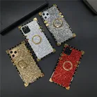 Роскошный блестящий чехол для Samsung S20 Plus S21 Note 20 Ultra 10 9 S10, квадратный чехол для iphone 12 11 13 PRO MAX 7 8 X XS XR