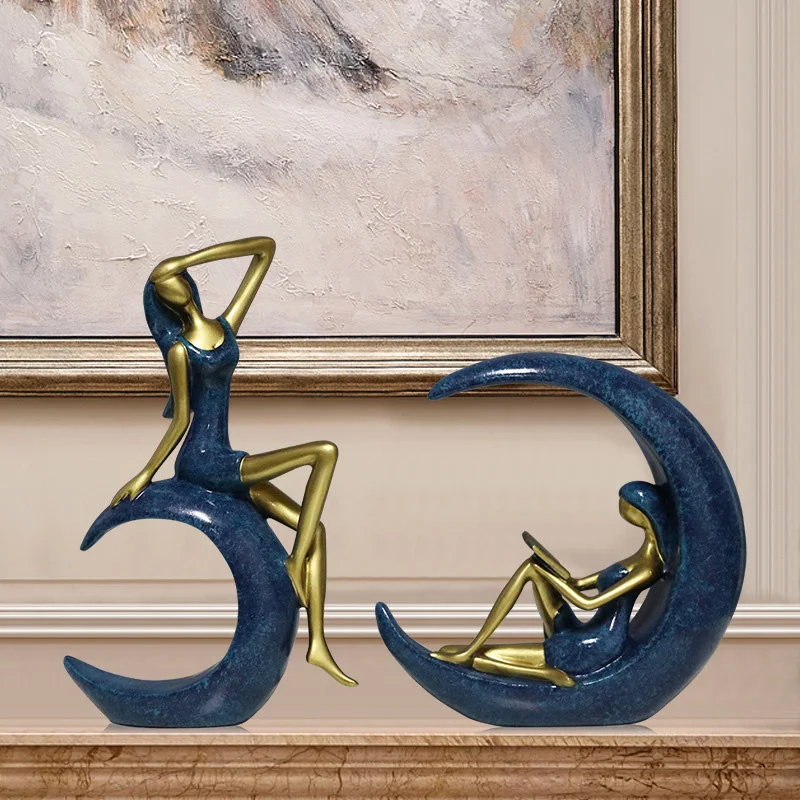 Современная Абстрактная фотостатуя Классическая фигурка статуя аксессуары для