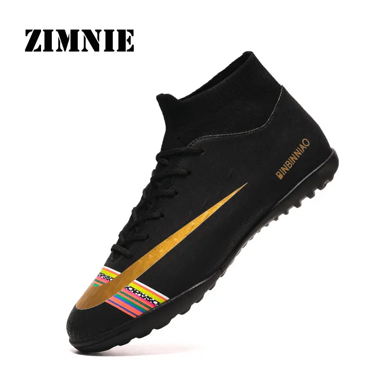 02 Black ZIMNIE футбольные бутсы, профессиональные футбольные бутсы, дешевые футбольные бутсы, спортивные кроссовки для тренировок, Zapatos De Futbol - Цвет: 02 Black