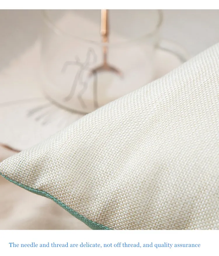 

Pillow Printing Linen Printing Color Strip Pillowcase Cotton And Hemp Hugging Pillowcase Sofa Cushion Cover 45x45cm