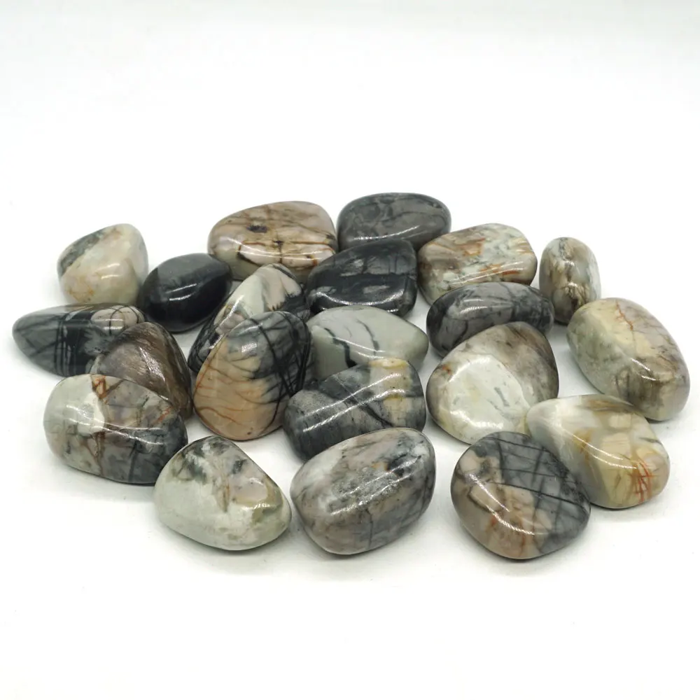 200 г натуральный драгоценный камень Пикассо яшма Кристалл оптом полированный